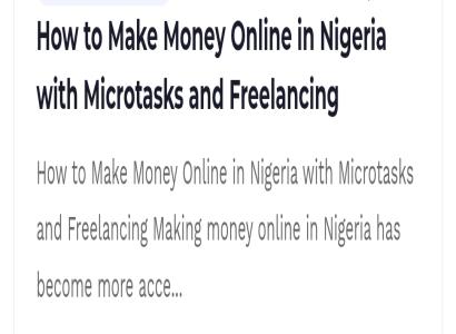 How to Make Money Online in Nigeria with Microtasks and Freelancing — GoJelly Nigeria